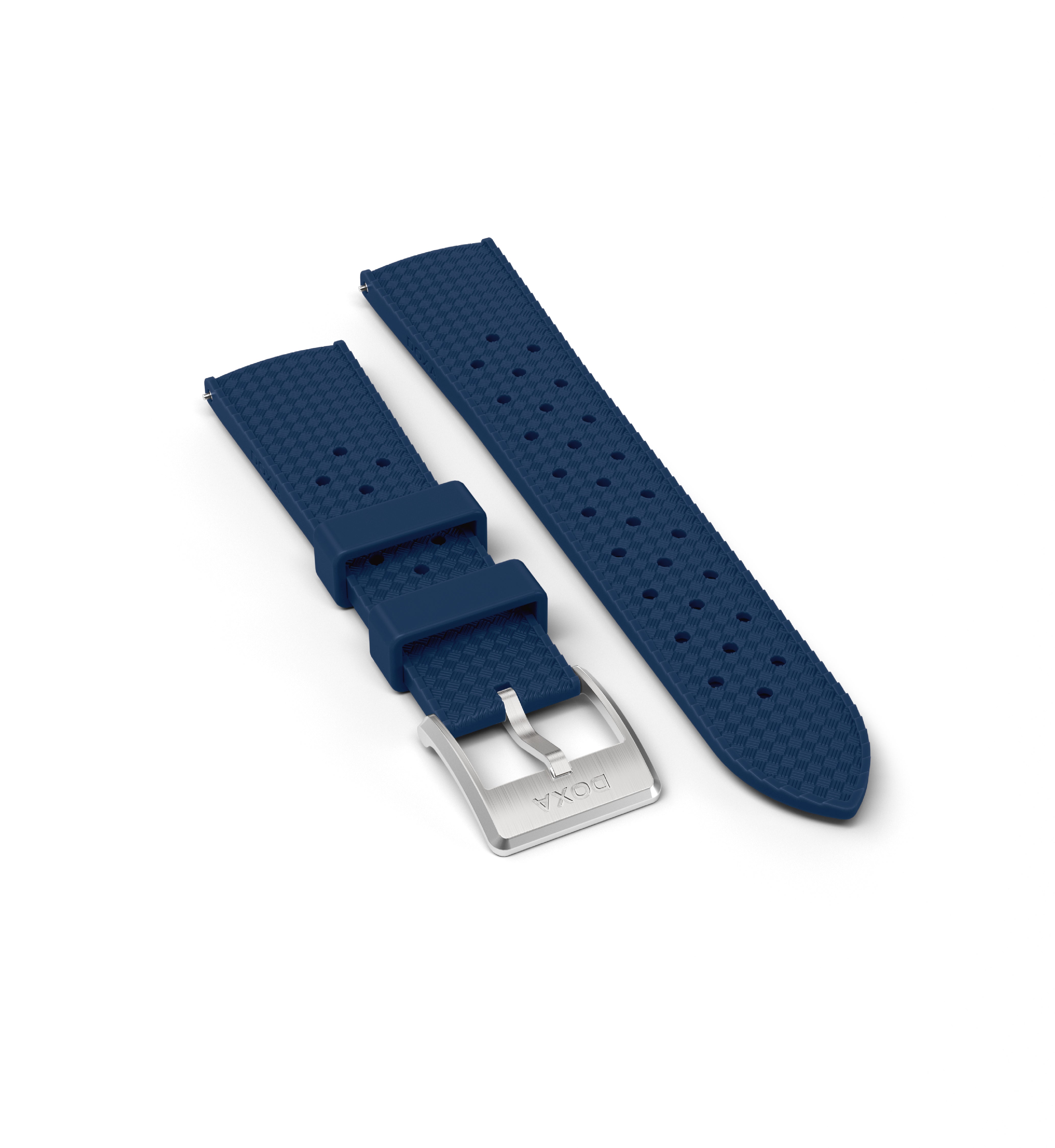 Dive Flex Armband aus Kautschuk mit Dornschließe, Marineblau