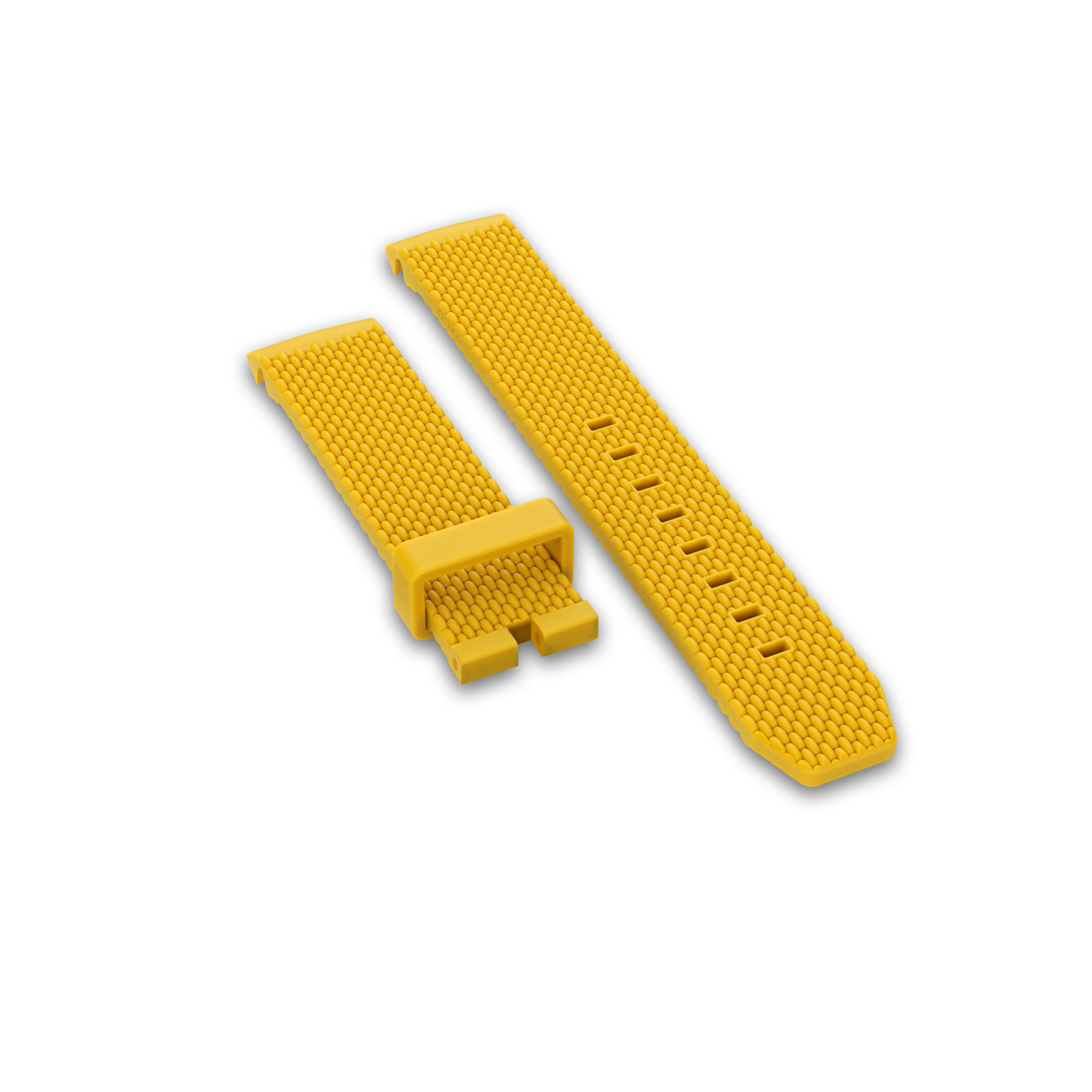 Bracelet en caoutchouc, Jaune