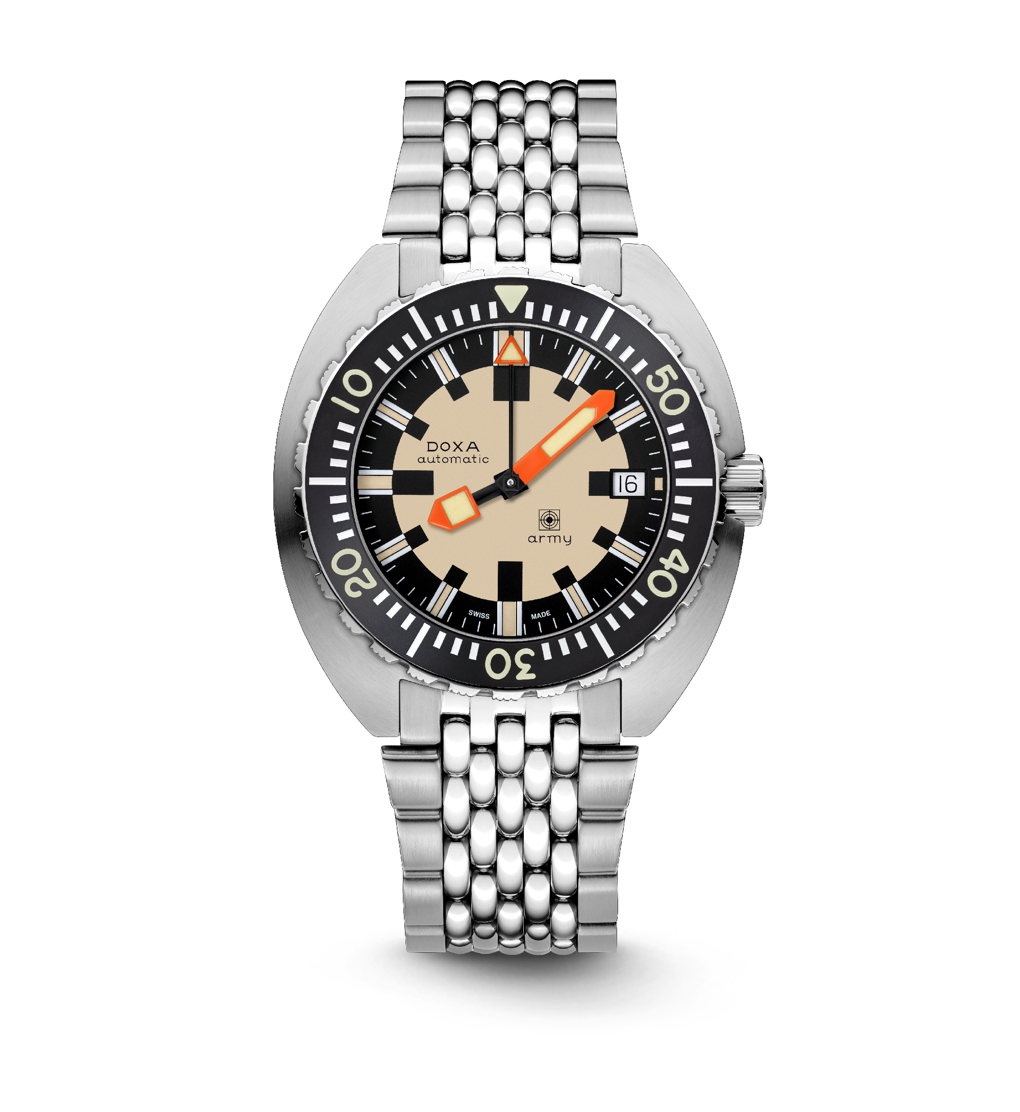 DOXA Army, Lunetta in acciaio