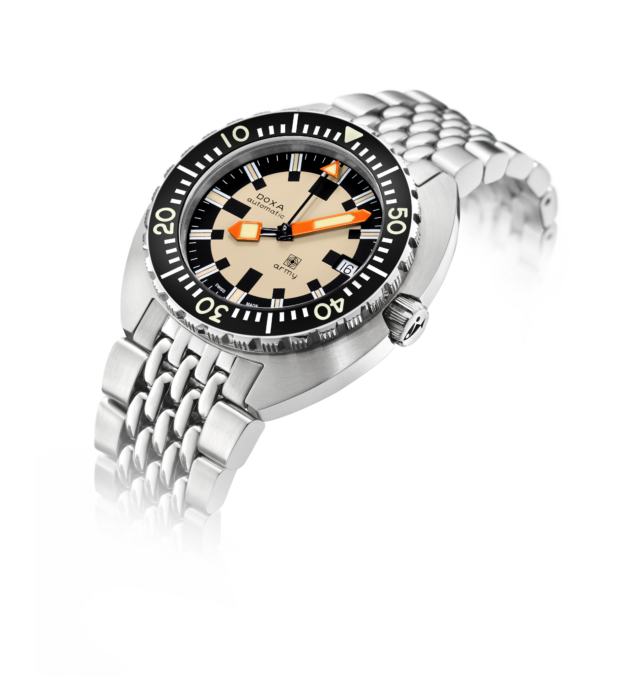 DOXA Army, Lunetta in acciaio
