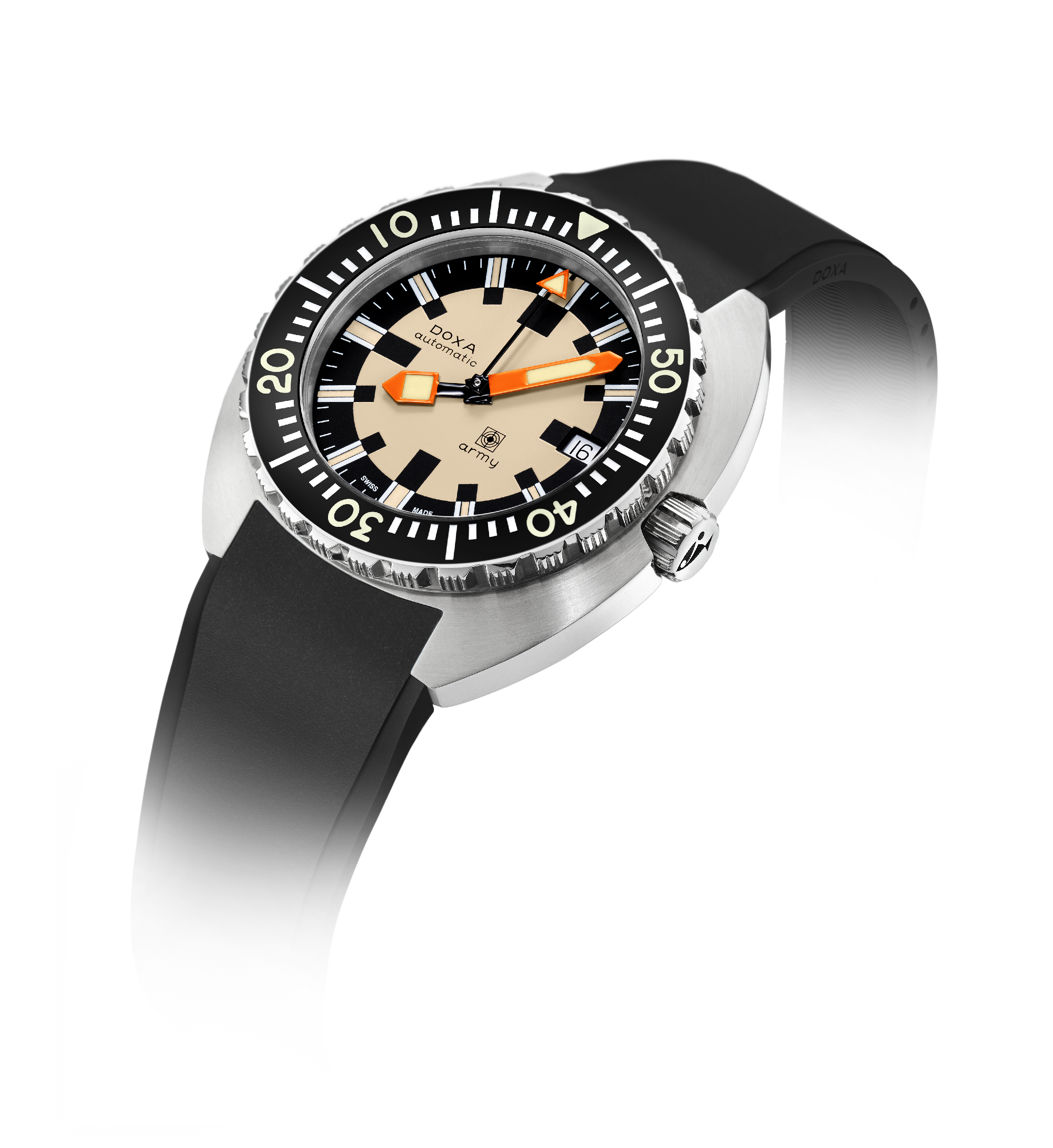 DOXA Army, Lunetta in acciaio
