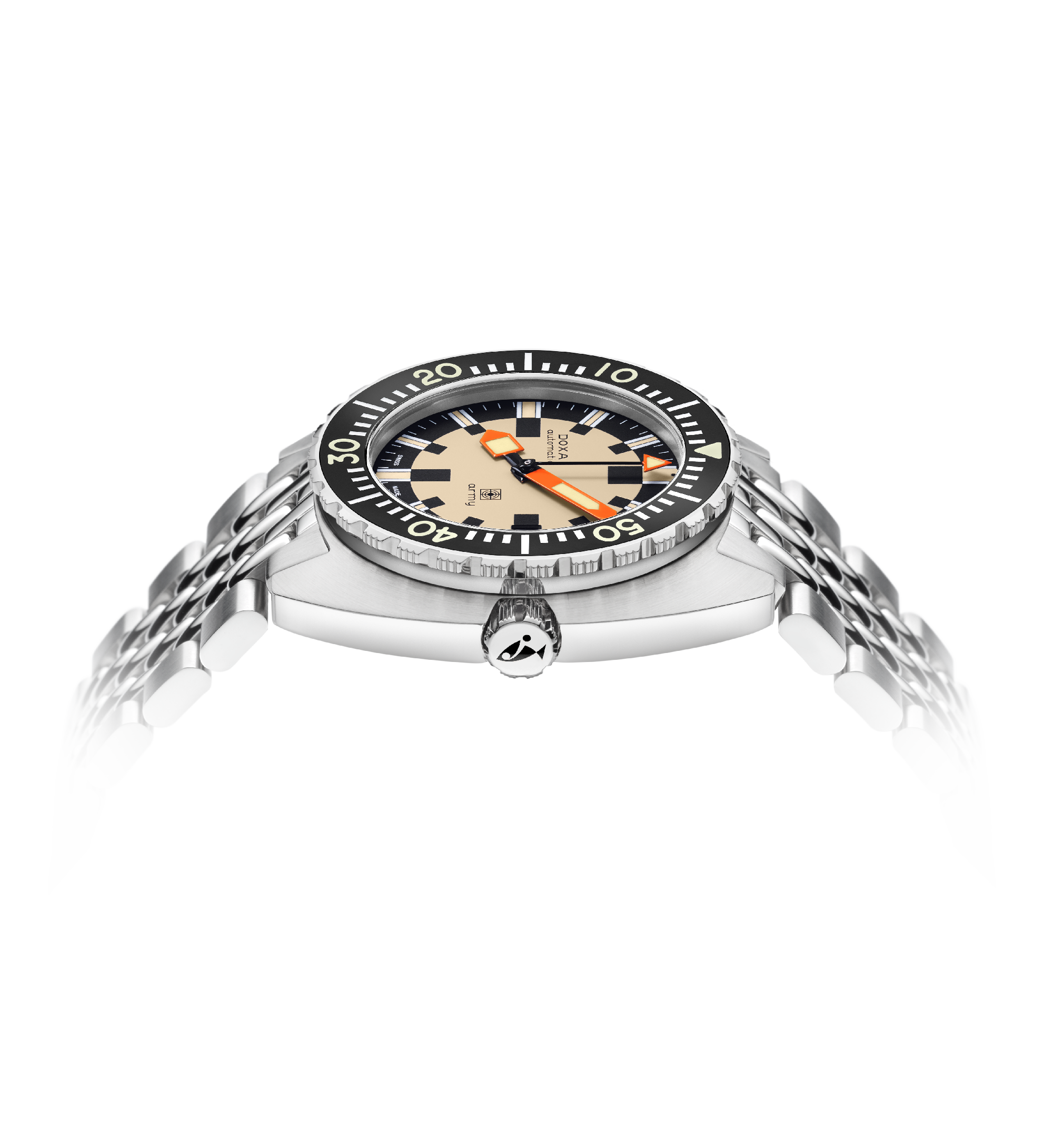 DOXA Army, Lunetta in acciaio